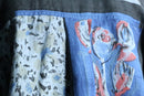 “GOOUCH” abstract patchwork linen shirt