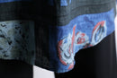 “GOOUCH” abstract patchwork linen shirt