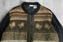 90s White stag emb switching jacket