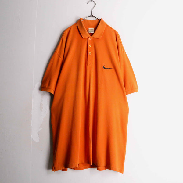 "NIKE" light orange color polo shirt