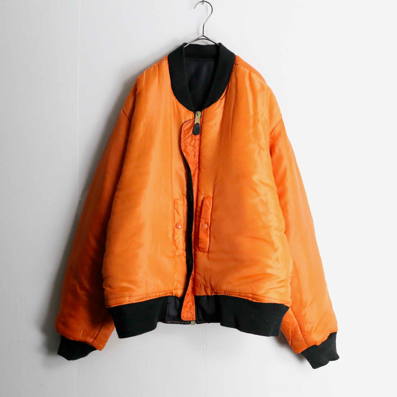 black&orange reversible MA-1 jacket