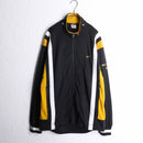 "NIKE" black × yellow switching track jacket