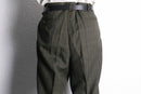 brown base tartan check wide tapered trousers