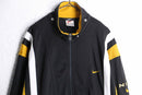"NIKE" black × yellow switching track jacket