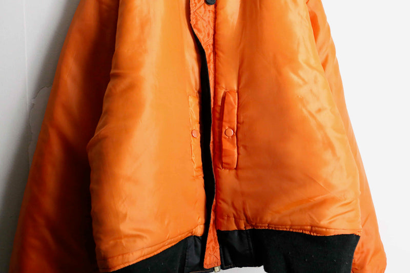 black&orange reversible MA-1 jacket