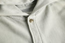 faded khaki hooded jacket