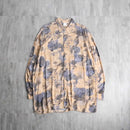 smoky botanical abstract shirt