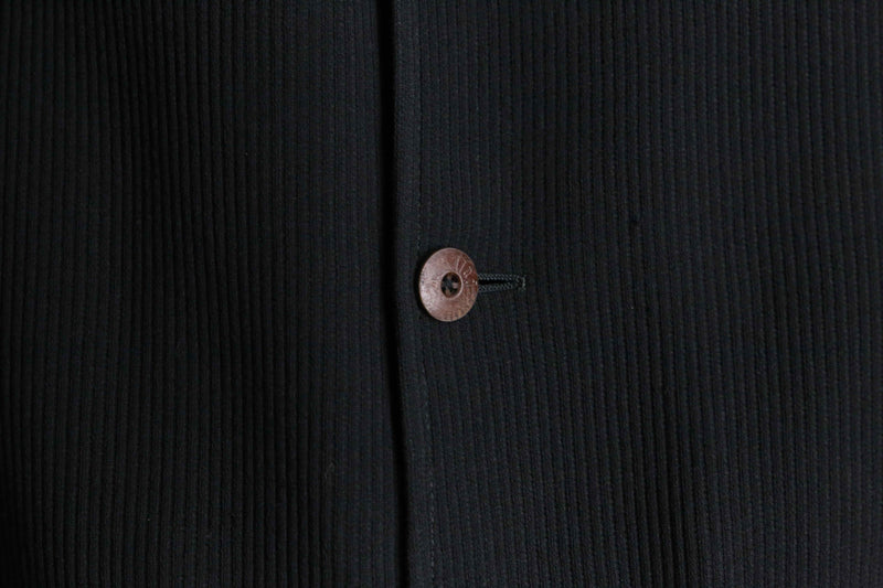 black pleats gimmick tailored jacket