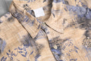 smoky botanical abstract shirt