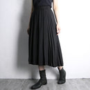 pleats switch wrap middle skirt