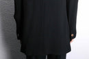 black pleats gimmick tailored jacket