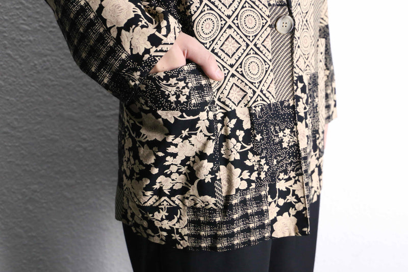 design patchwork easy tailored jacket