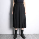 pleats switch wrap middle skirt