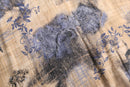 smoky botanical abstract shirt