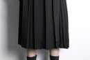 pleats switch wrap middle skirt