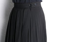 pleats switch wrap middle skirt