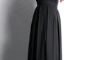 pleats switch wrap middle skirt