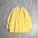 90's SAG HARBOR light yellow easy tailored jacket