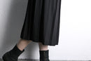pleats switch wrap middle skirt