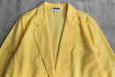 90's SAG HARBOR light yellow easy tailored jacket