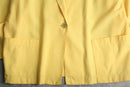 90's SAG HARBOR light yellow easy tailored jacket