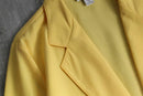 90's SAG HARBOR light yellow easy tailored jacket