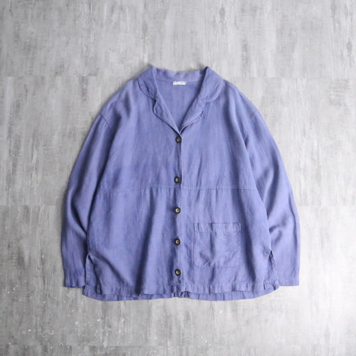 linen lavender work jacket