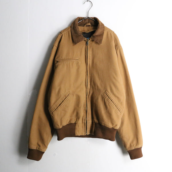 “TRI MOUNTAIN” corduroy collar camel brown  jacket