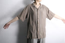 washable silk open collar s/s shirts