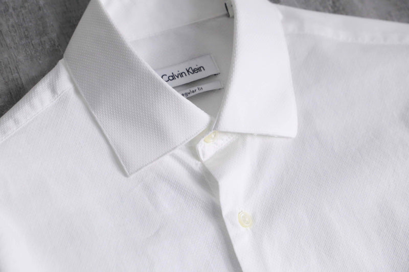 "Calvin Klein" white color cotton dress shirt