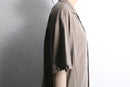 washable silk open collar s/s shirts