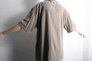 washable silk open collar s/s shirts