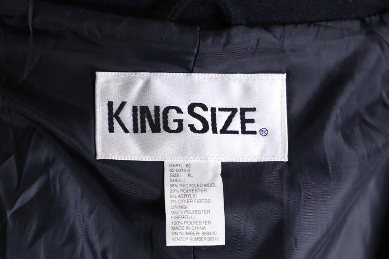 ”KING SIZE” navy XL single chesterfield coat