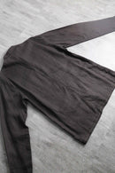 dark brown linen shirt jacket