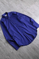 “Calvin Klein” deep blue cotton dress shirt