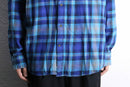 "St John's Bay" blue tone ombre check flannel shirt