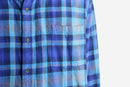 "St John's Bay" blue tone ombre check flannel shirt