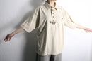tyrolean edelweiss embroidered half button shirt