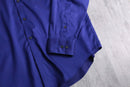 “Calvin Klein” deep blue cotton dress shirt