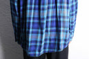 "St John's Bay" blue tone ombre check flannel shirt