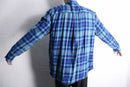 "St John's Bay" blue tone ombre check flannel shirt