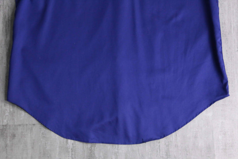“Calvin Klein” deep blue cotton dress shirt