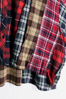 ''Re:make'' random check shirt hoodie