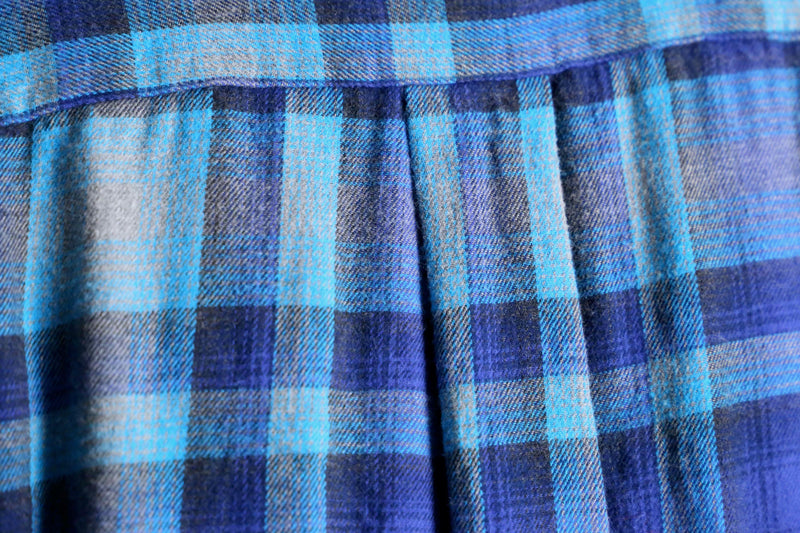 "St John's Bay" blue tone ombre check flannel shirt