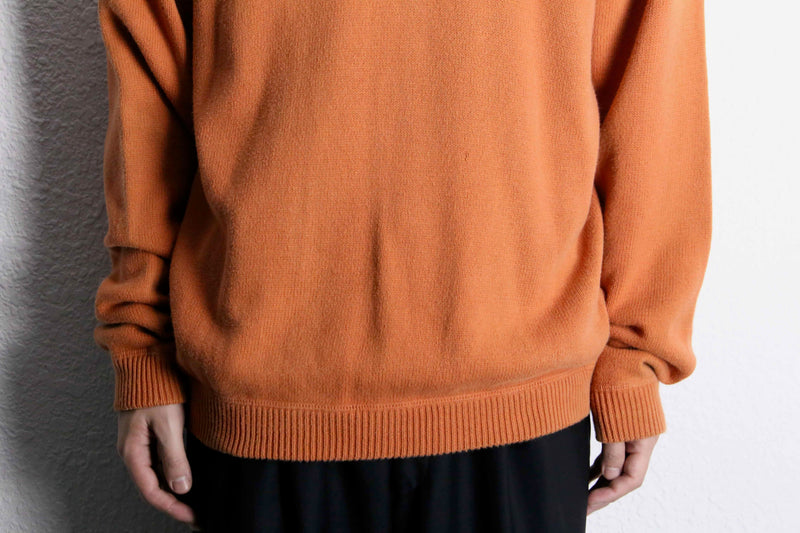 "Eddie Bauer" light orange cotton knit