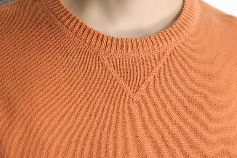 "Eddie Bauer" light orange cotton knit