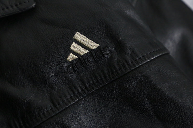 1990s adidas cowhide leather jacket