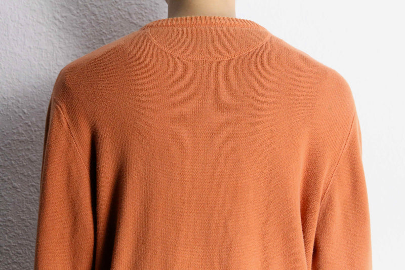 "Eddie Bauer" light orange cotton knit