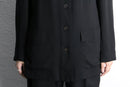 minimal four pocket rayon blend shirt jacket
