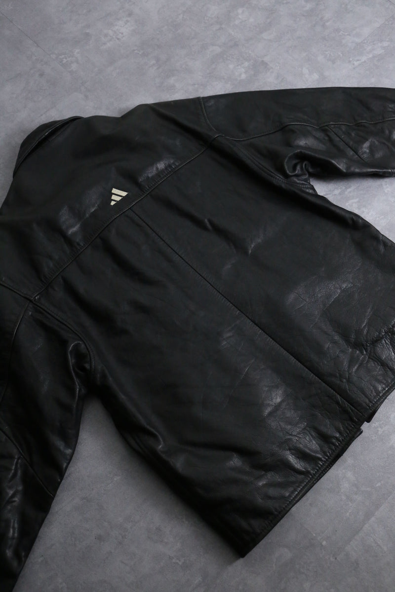 1990s adidas cowhide leather jacket